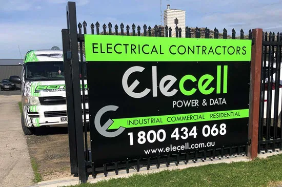 Elecell highway signage by Benher in Officer