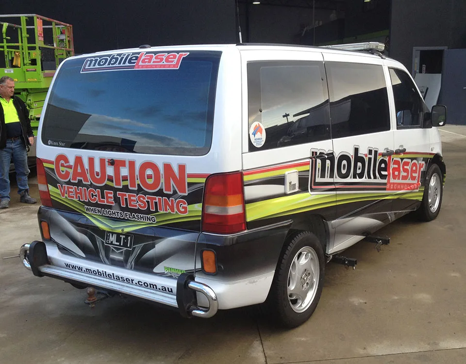 mobile-laser-van Professional Trade Vehicle Signage | BENHER Melbourne - BENHER