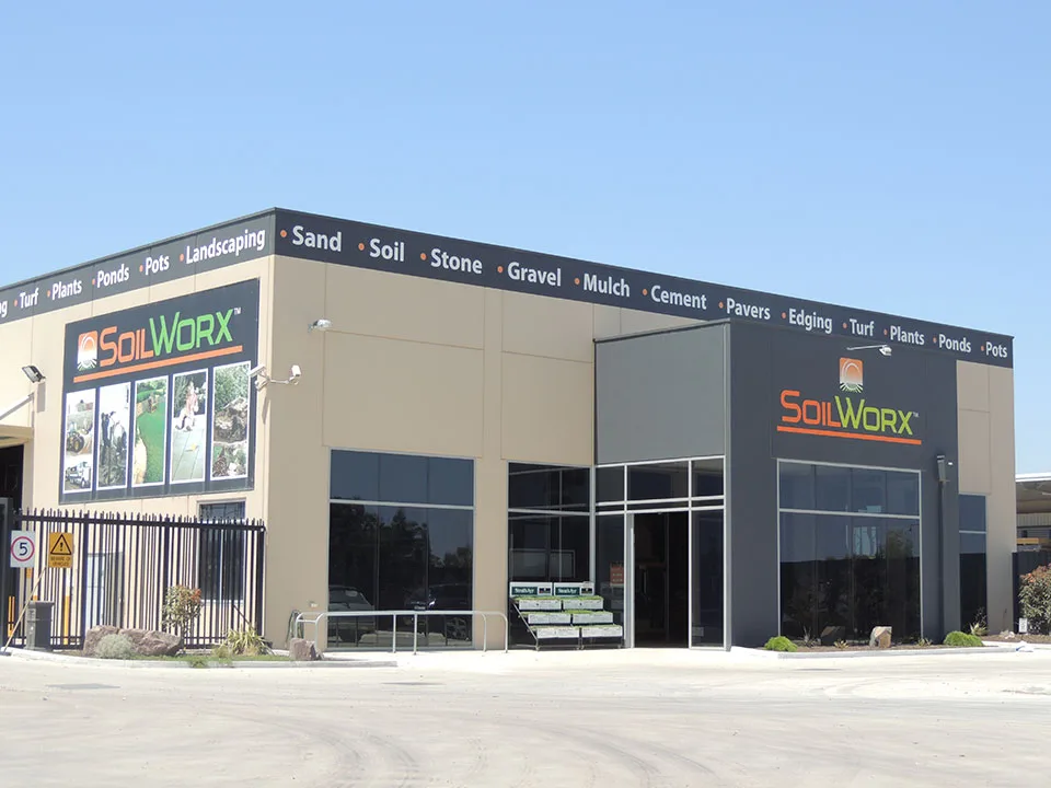 Soilworx factory Sign