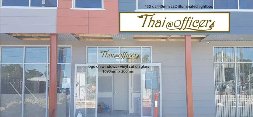 Thai@Officer design phase by BENHER Officer signs
